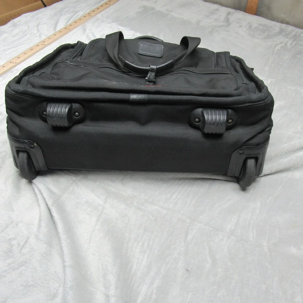 Tumi Briefcase Laptop Bag Ballistic Nylon‎ Wheeled Luggage Pad Expandable Handle